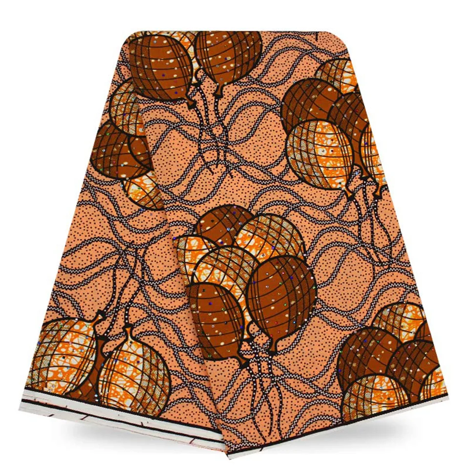 Высококачественная африканская восковая ткань с камнями 100 хлопок Анкара