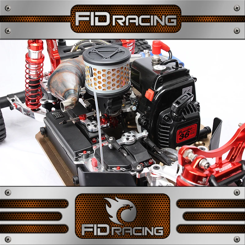 FIDDragon HammerV2 с двигателем KM36cc и 2 шт 70 кг сервоприводы и производительность трубы(без радио и батареи