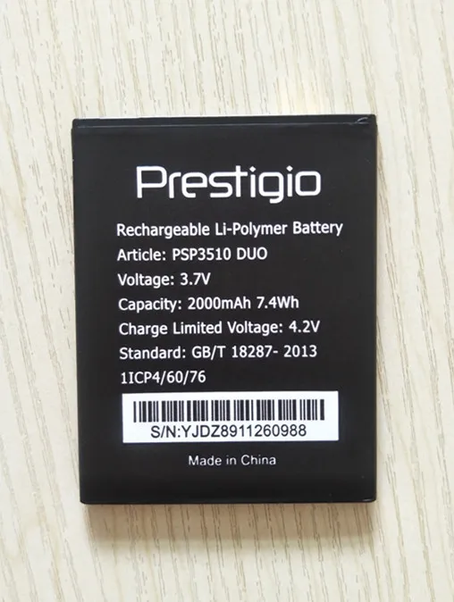 B TAIHENG новый высококачественный 2000mAh PSP3510 DUO Аккумулятор для Prestigio Wise G3 аккумулятор