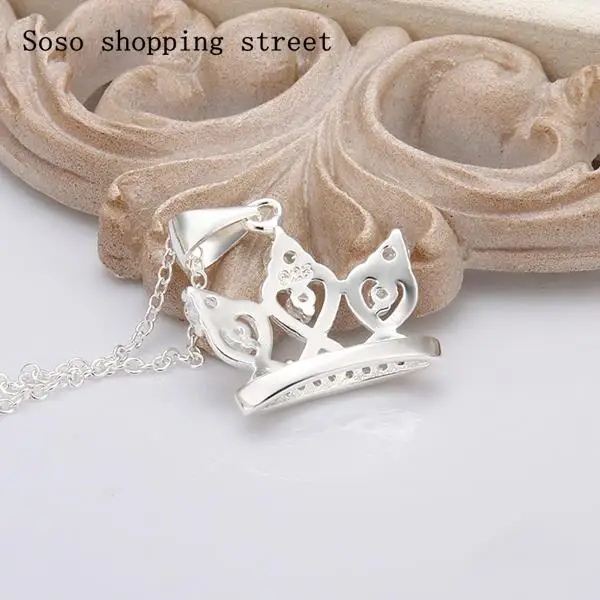 N373 Hot Sale!Free Shipping 925 Silver Necklaces &amp Pendants Fashion Sterling Jewelry Insets Necklace | Украшения и аксессуары