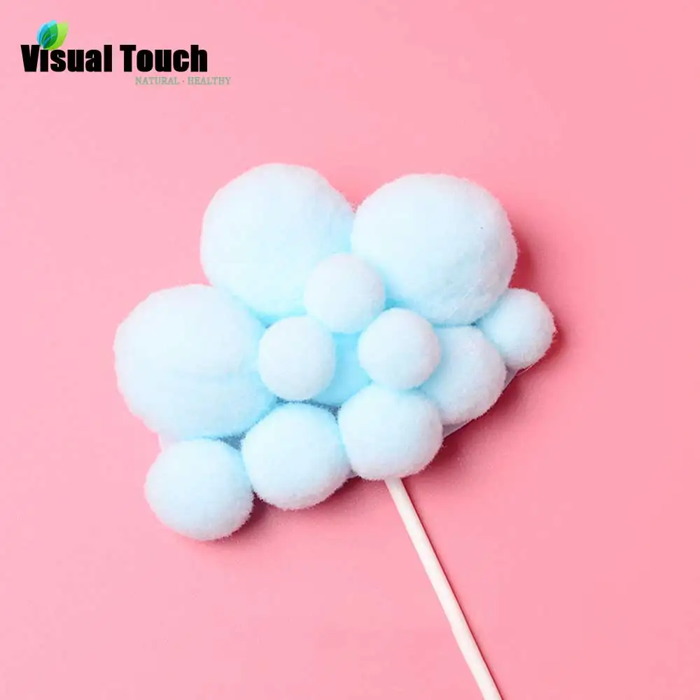 Визуальное прикосновение мягкое облако торт Топпер сладкие декорации на свадьбу