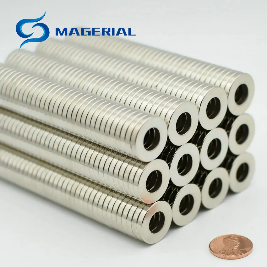 

NdFeB Magnet N42 Ring OD 20x10x3 (+/-0.1)mm Diameter 0.79'' Round Strong Magnets Axially Magnetized Rare Earth Magnet 24-10000pc