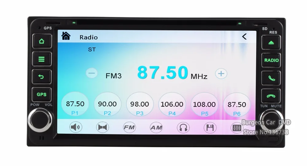 Автомобильный DVD-плеер для Toyota Tundra Sequoia Alphard Kluger Aversis Hilux VIOS Camry Corolla Prado RAV4