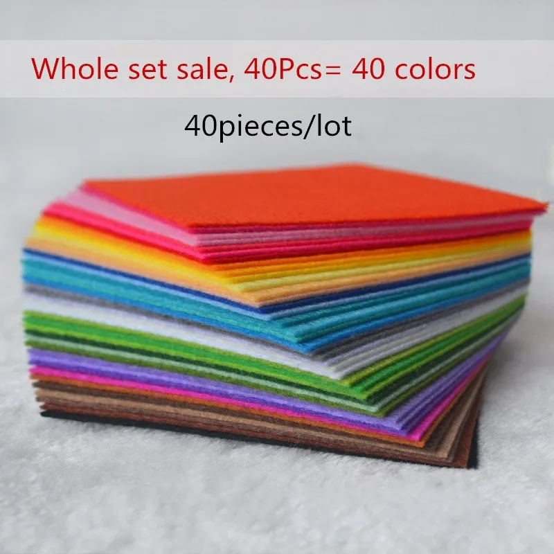 

30*30 cm Felt Fabric DIY crafts for kids felt flowers garland Kindergarten manual animals toys Gifts Sewing Storage Dolls Cloth