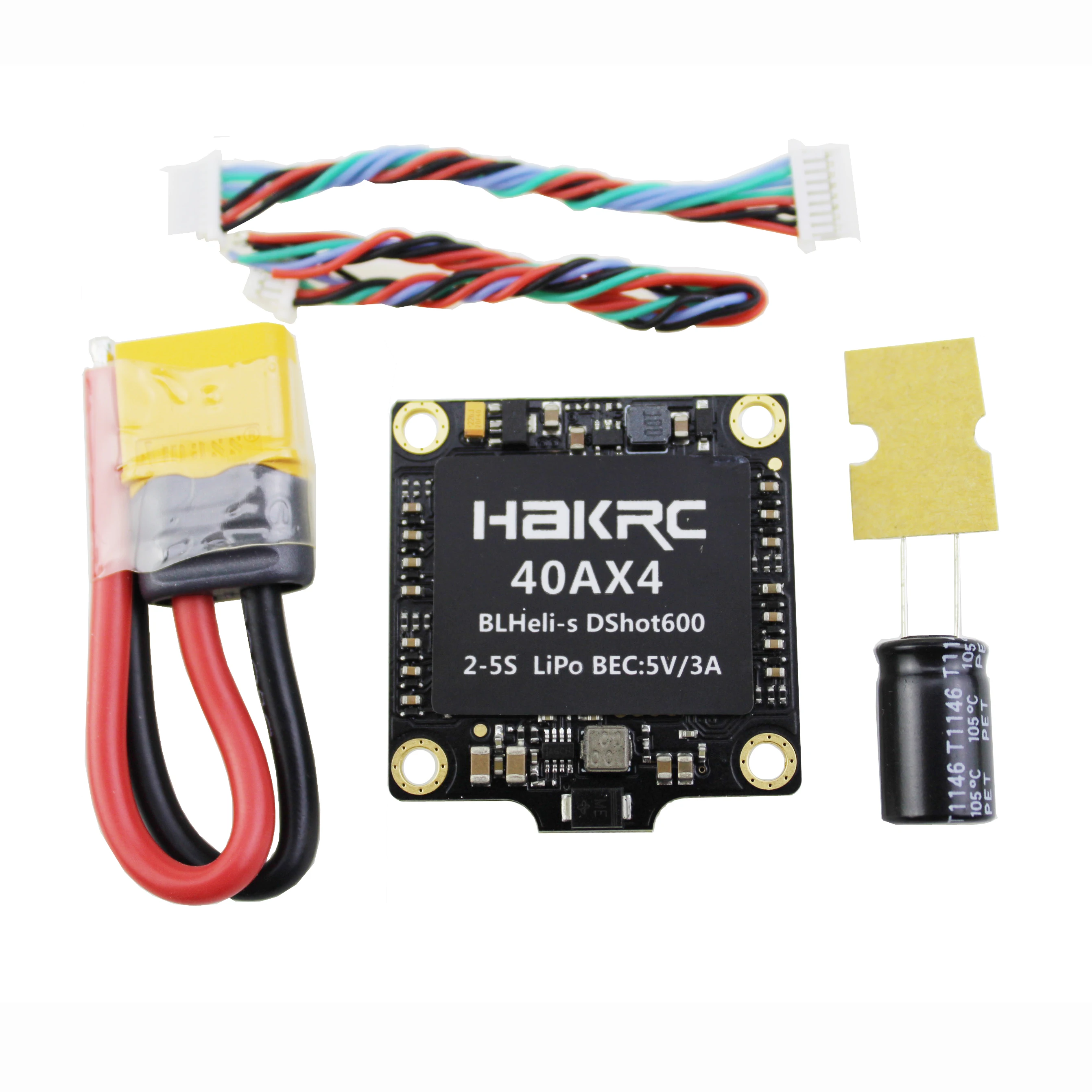HAKRC 40A Mini 4 в 1 ESC 2A Blheli_S встроенный BEC PDB 2 5S поддержка Dshot 150/300/600 Oneshot подвесной