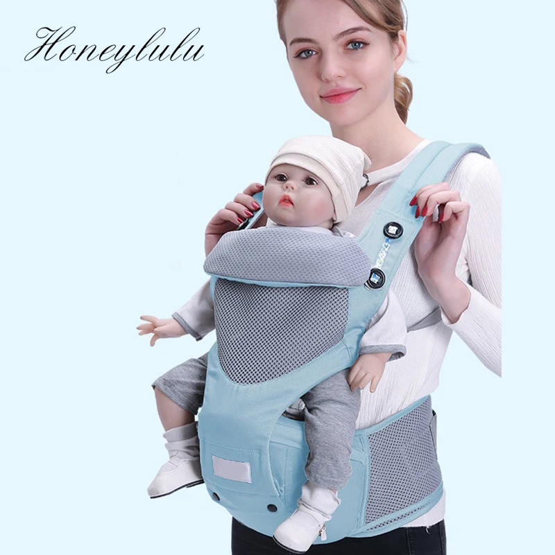 Honeylulu 3D сотовая сетка ветрозащитная шапка эргорюкзак слинг для новорожденных кенгуру для детей Hipseat эргорюкзак