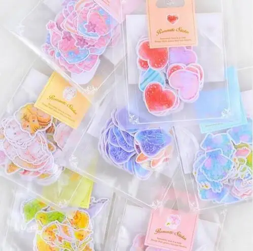 70 шт./партия (1 сумка) DIY милый Kawaii Сердце Звезда домашнее творчество и Скрапбукинг
