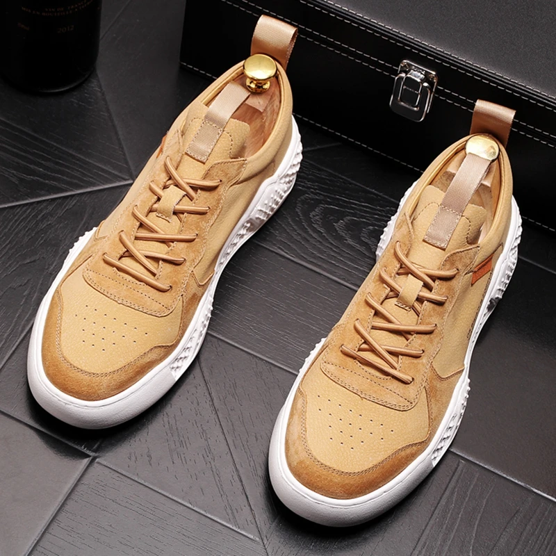 CuddlyIIPanda Men's Board Shoes New Arrival Youth Loafers Fashion Flat Casual Male Comfortable Sneakers | Обувь
