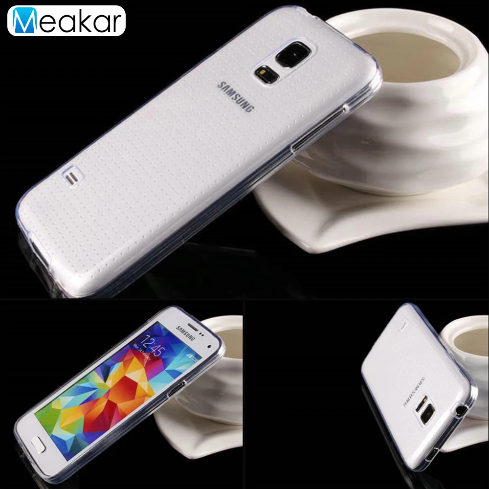 Transparent Soft TPU Silicon 4.5for Samsung Galaxy S5 Mini Case For G800 G800F Cell Phone Cover |