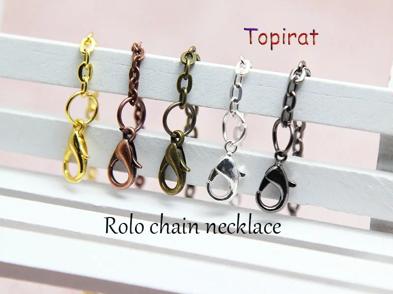 Набор из 10 комплектов ожерелья с подвеской Круглый базовый лоток 25 мм заготовки