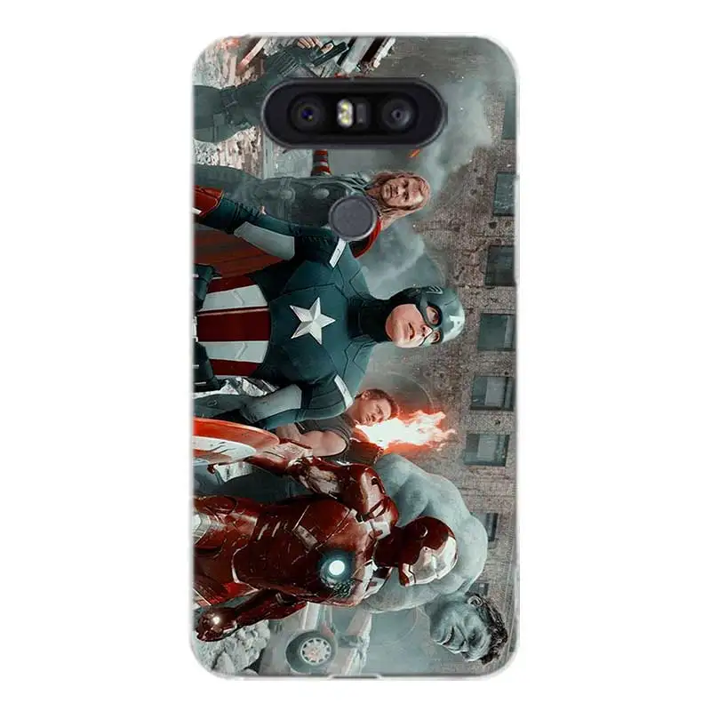 Miracle Avenger Painted Pattern Soft Rubber Case For LG K8 K10 2018 2017 Q8 Q7 Q6 G6 G7 G5 G4 V40 V30 V20 V10 Cover |