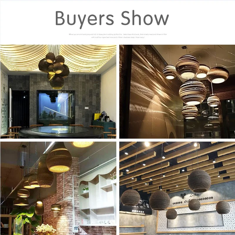 Винтажная сельская бумажная лампа с сотовой насадкой бра подвесные светильники