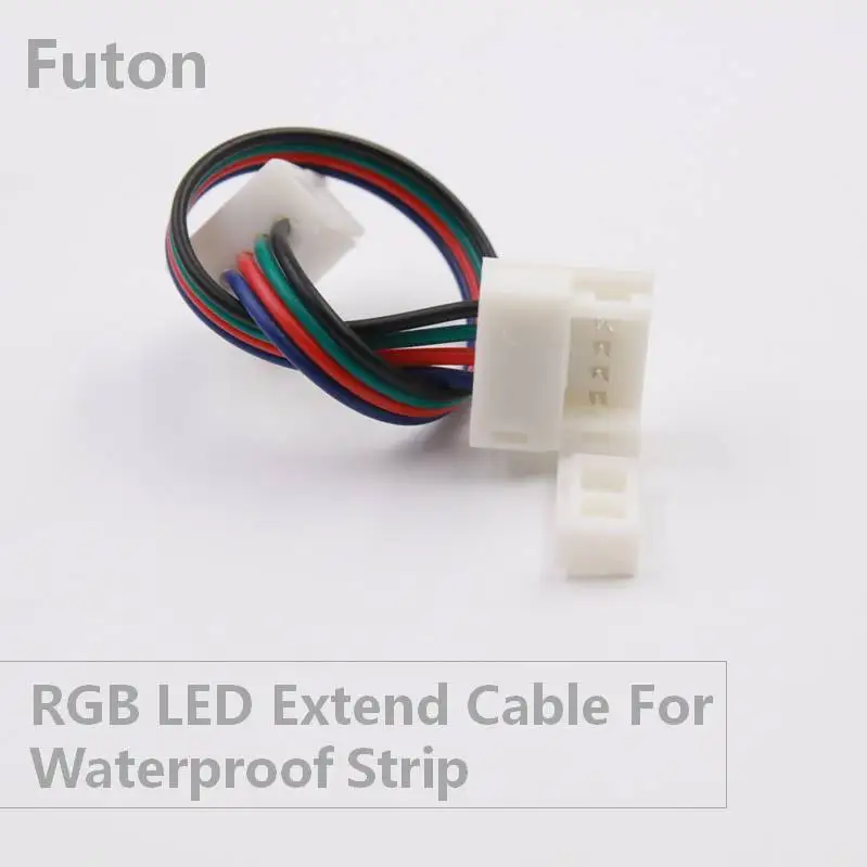 4Pin 10 мм ширина RGB светодиодный Удлинительный кабель безsolderless светодиодные ленты