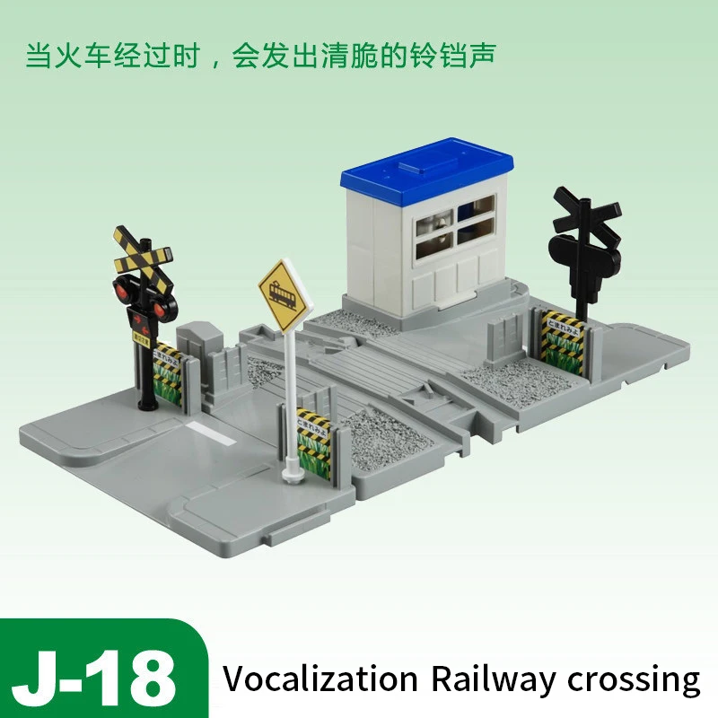 J18 Takara Tomy Plarail Trackmaster пластиковые железнодорожные пути Запчасти Аксессуары кривой/прямой/блок/мост игрушки новые - Цвет: J18