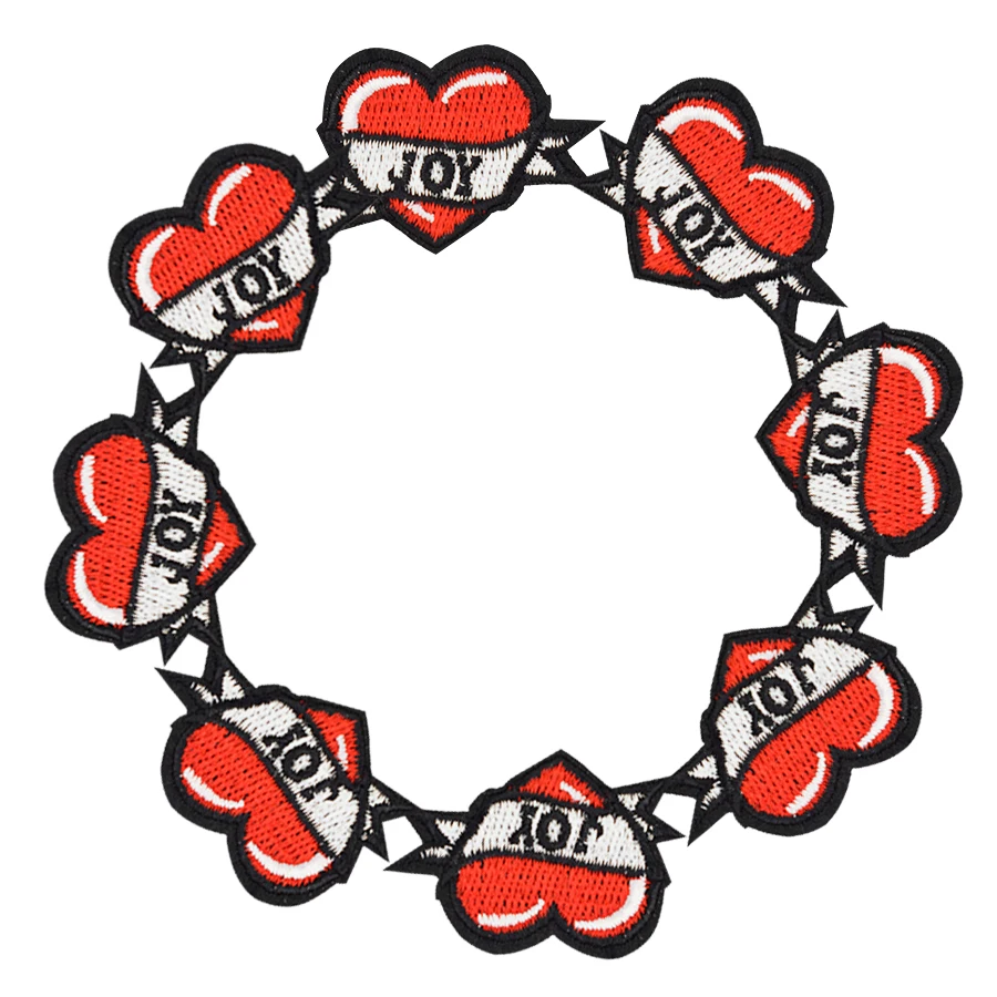 10 шт. вышитые патчи в виде сердца|patch badge|badges for clothingiron on patches |