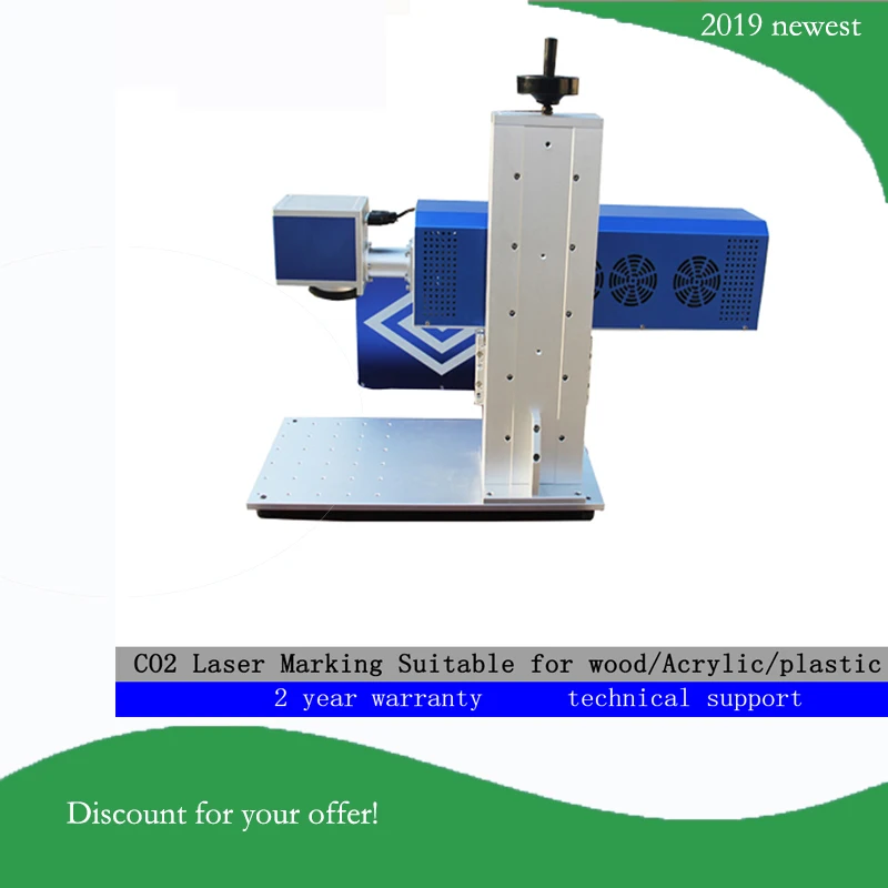 CO2 лазерная маркировочная машина с США RF металлическая трубка для производства