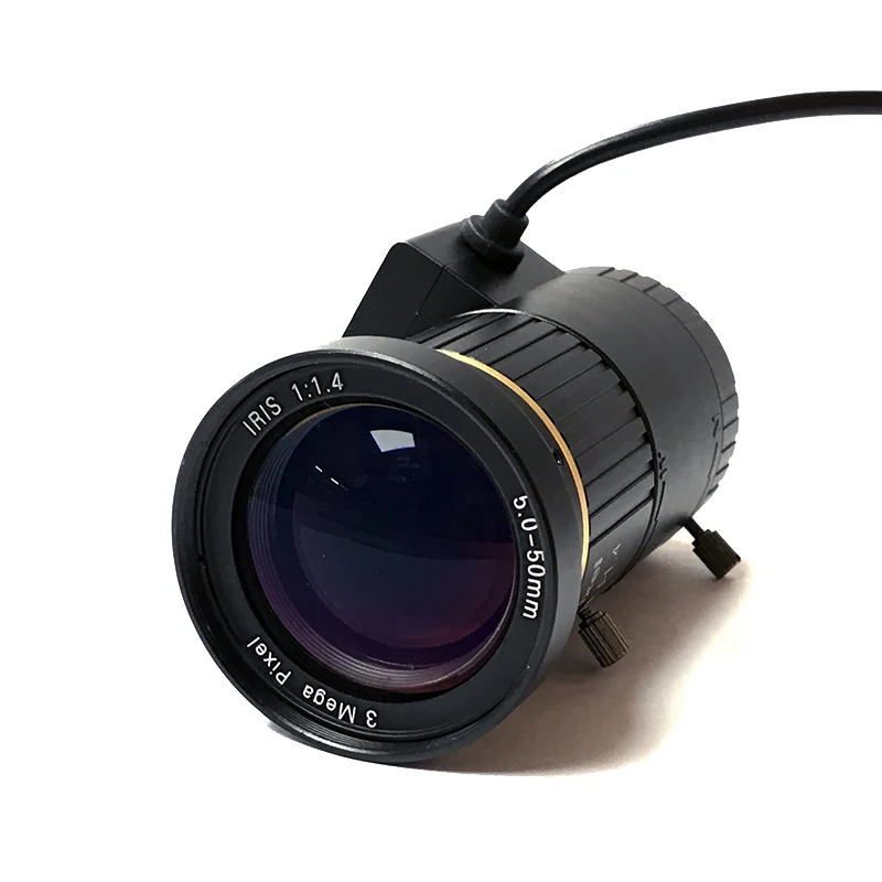 Ручной зум фокус 5 50 мм варифокальный DC Авто IRIS 3MP 1/2. 7 &quotCS Mount CCTV объектив F1.4 для HD