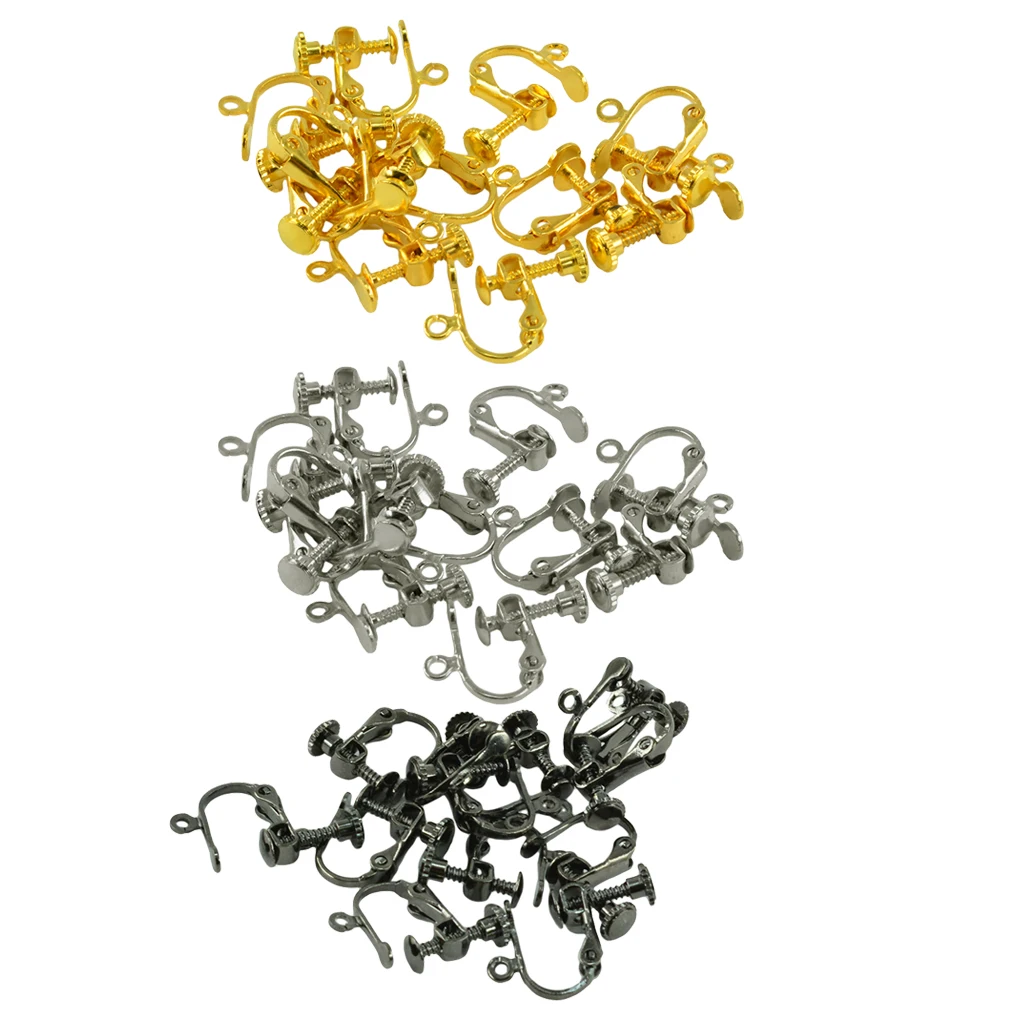 Серьги гвоздики из латуни 36 шт.|Ювелирная фурнитура и компоненты| |