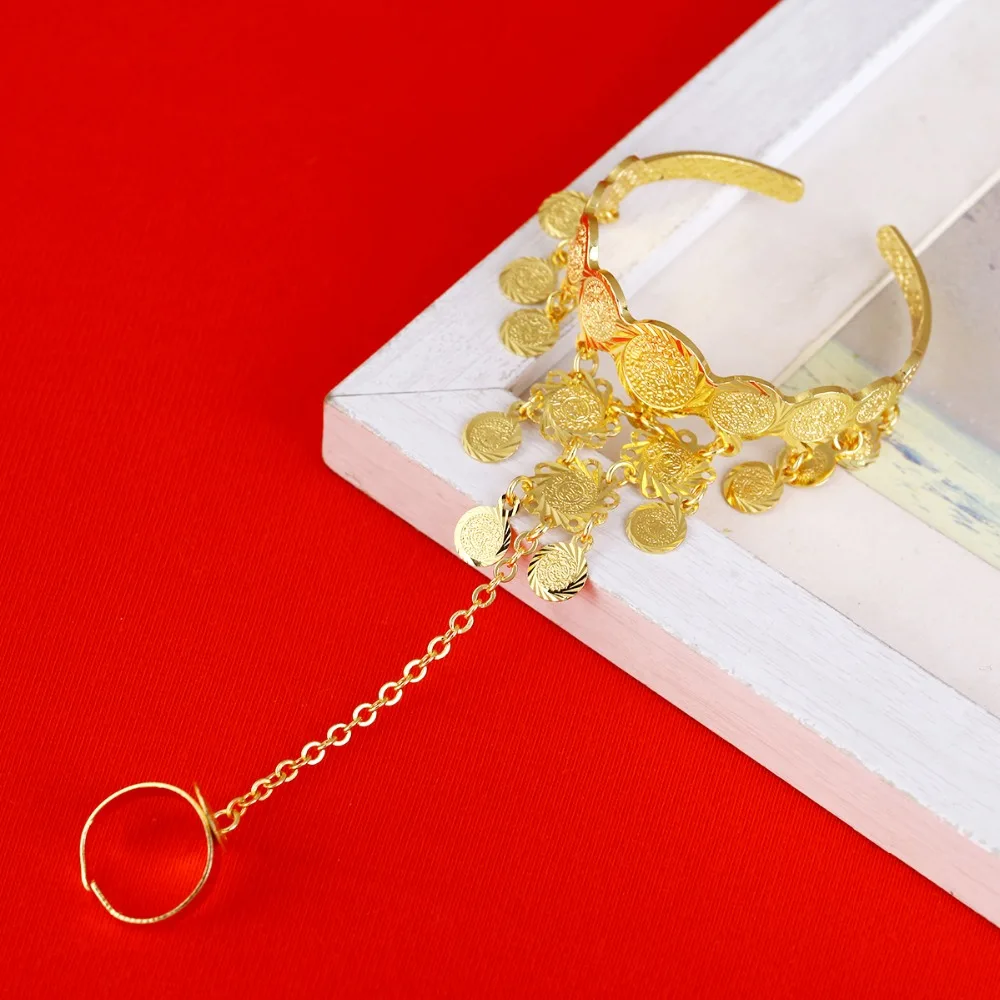 Для малышей и детей постарше Детские монета браслет Ислам мусульмане арабы