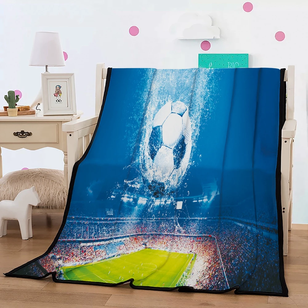 Basketball Sherpa Fleece Blanket 3D Print Court Fans Printing Winter Warm Banket Teens Boys Home Sofa Bed 150x200cm | Дом и сад