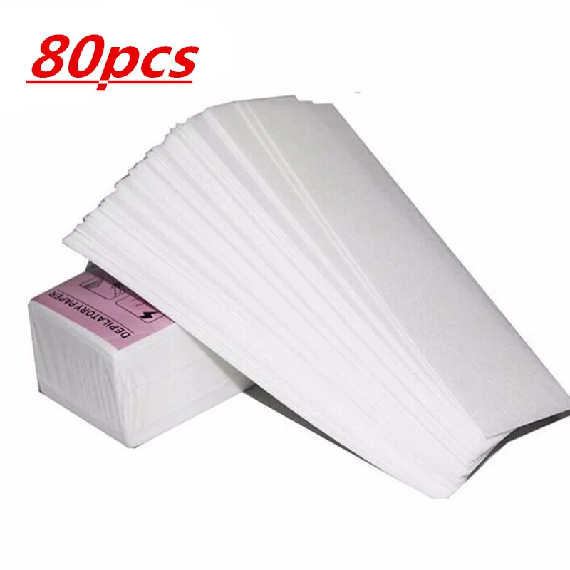 80pcs 80 шт/100 шт Удаление нетканого тела ткань для удаления волос восковые рулоны бумаги высокое качество эпилятор для удаления волос восковые полосы рулон бумаги - Цвет: 80pcs