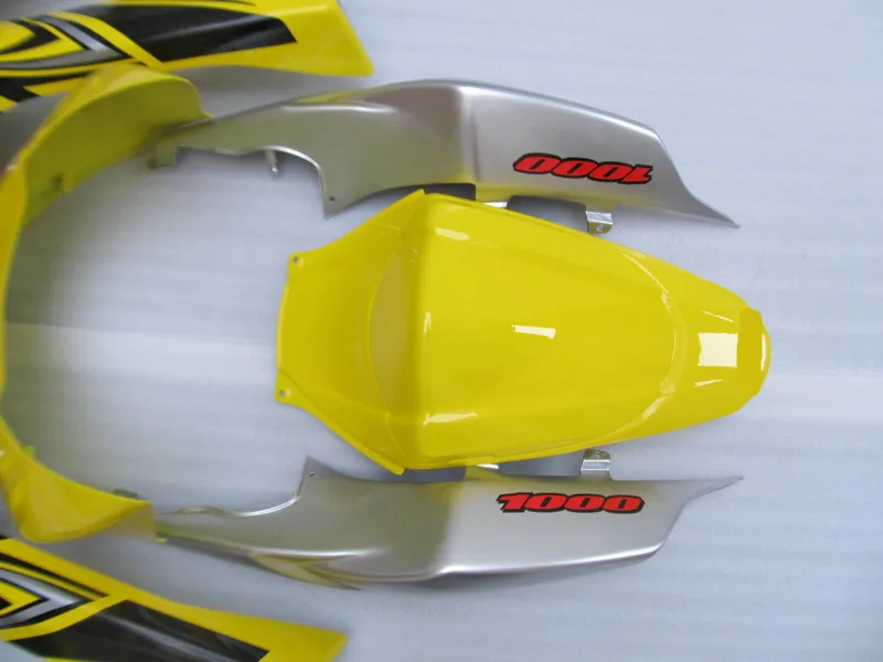 Набор обтекателей для литья под давлением GSXR1000 07 08 GSX-R GSXR 1000 K7 2007 2008 ABS Желтый