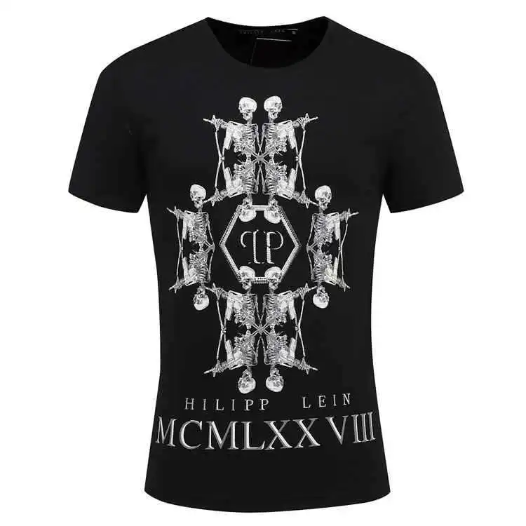 Special Design Casual 100% Cotton Men T-Shirts Famous Brand 3D Skull Print Male Tees Creative Short Sleeves O-Neck Tops Clothing | Мужская
