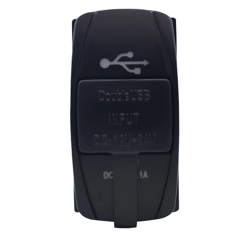 Автомобильное зарядное устройство с двумя usb разъемами 12 В 3 1 А 5 выход 4 цветными