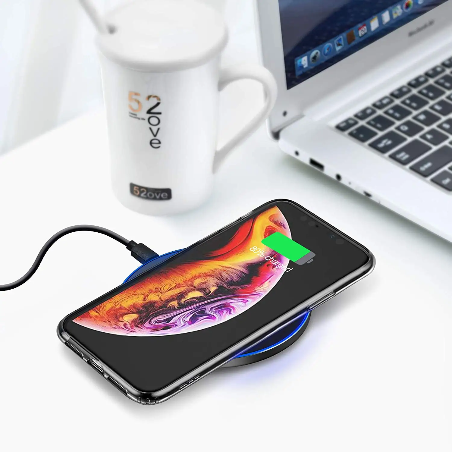 10 Вт Qi Беспроводное зарядное устройство для iPhone Xs Max Xr X 8 8 Plus быстрая Беспроводная зарядка для samsung Galaxy S10 S9 S8 S7 Note 9 8 7