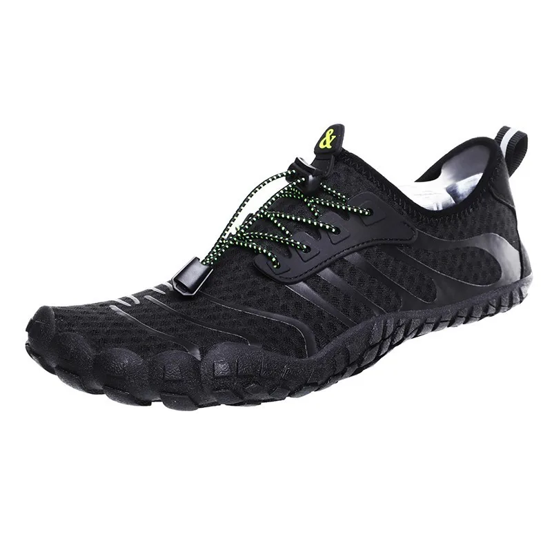 black aqua shoes Мужская водонепроницаемая обувь; обувь для плавания; летняя пляжная обувь; пляжные кроссовки; мужские носки; тапочки для мужчин; zapatillas hombre - Цвет: black aqua shoes