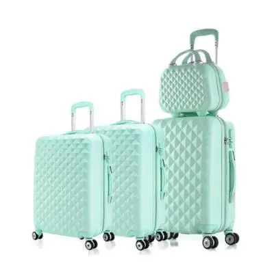 a set 4 pcs CARRYLOVE 2" 24" 2" дюймовый комплект багажного отделения дешевая тележка Чехол Набор чемоданов на колесах - Цвет: a set 4 pcs