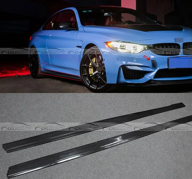 M3 M4 карбоновая боковая юбка бампер для BMW F80 F82 F83 2012 2017 авто гоночный автомобиль