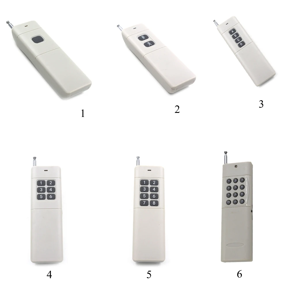 

1CH 2CH 4CH 6CH 8CH 12CH Wireless Remote Switch Transmitter Long Range Remote Controller Fixed Code Soldering PT2262 2260