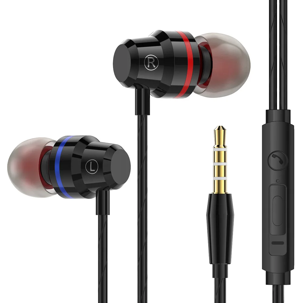 Наушники спортивные наушники с микрофоном HD HiFi супер бас стерео для мобильного