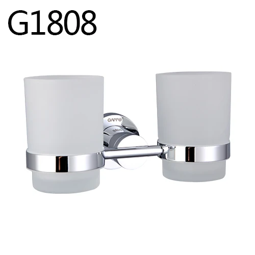 G1808 Gappo аксессуары для ванной комнаты держатель для полотенец держатель для бумаги двойной держатель для зубной щетки банное полотенце заднее полотенце кольцо наборы для ванной комнаты - Цвет: G1808
