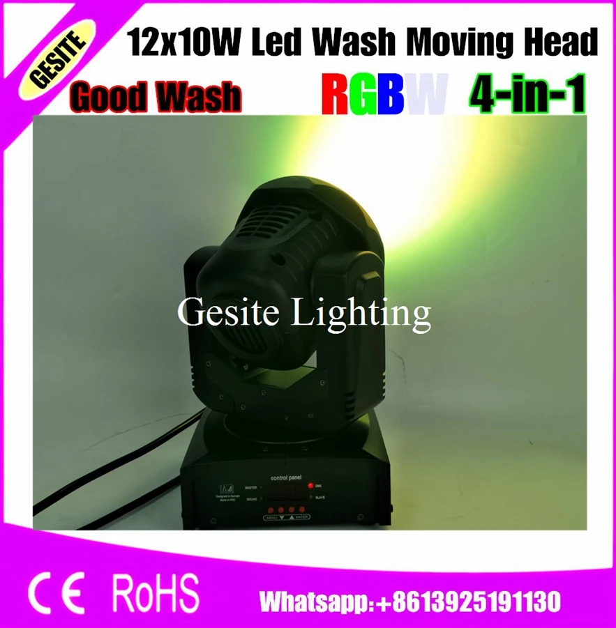 6 шт./лот новинка Cree Led 12x10 Вт LED moving head light RGBW 4в1 10 12 шт. цветной цветочный эффект