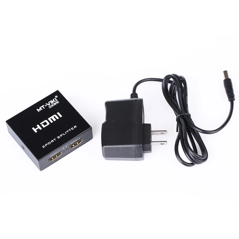 MT VIKI 2 порта HDMI сплиттер HD видео дистрибьютор 1x2 1080P FHD 3D 1 вход выхода 5 в 1A источник