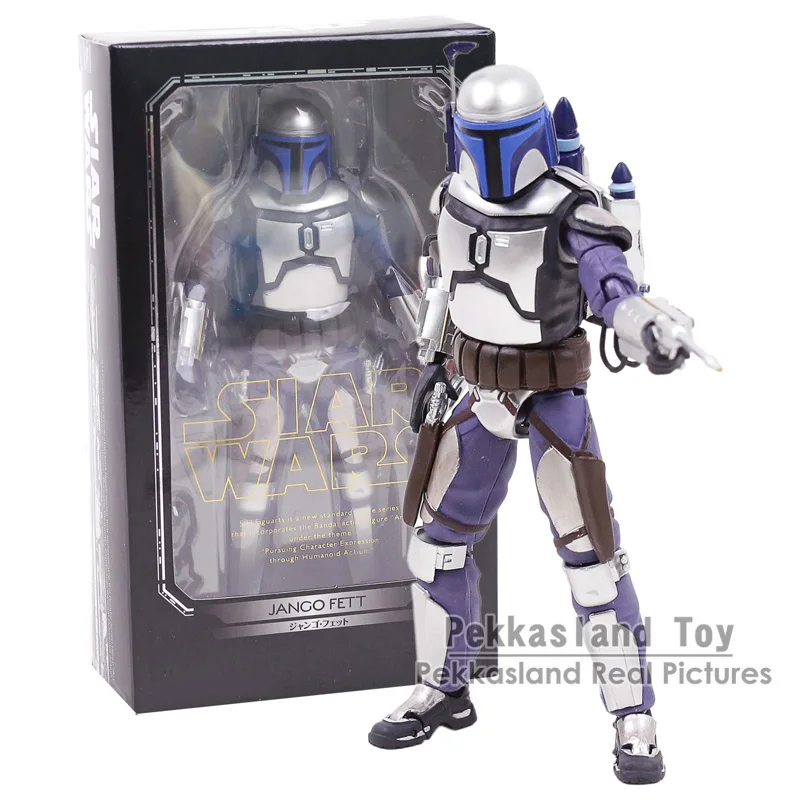 Episode II Jango Фетт ПВХ фигурка Коллекционная модель игрушки 15 см - Цвет: with Retail Box
