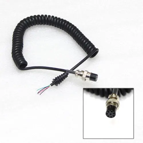 8PIN GX16 8 женский Динамик Микрофон Кабель пружинная линия для Kenwood MC 44 261 ICOM HM 36 IC 449C