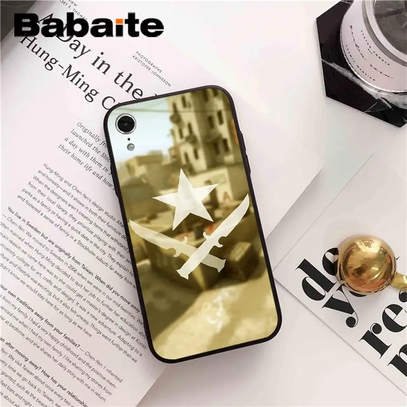 Babaite Counter Strike cs go чехол черный мягкий чехол для телефона для iPhone X XS MAX 6 6S 7 7plus 8 8Plus 5 5S XR