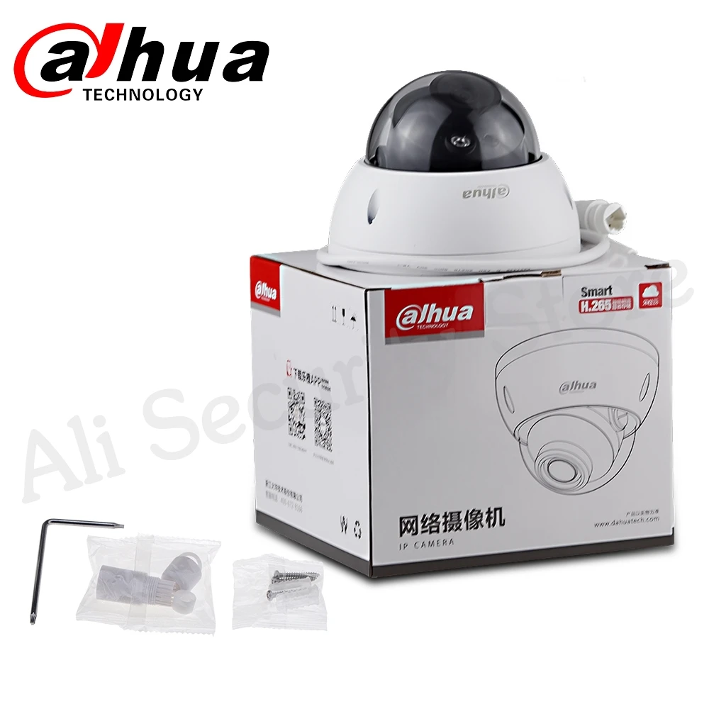 Сетевой видеорегистратор Dahua IPC HDBW4631R S 6MP IP Камера POE CCTV Поддержка IK10 IP67 камера Слот