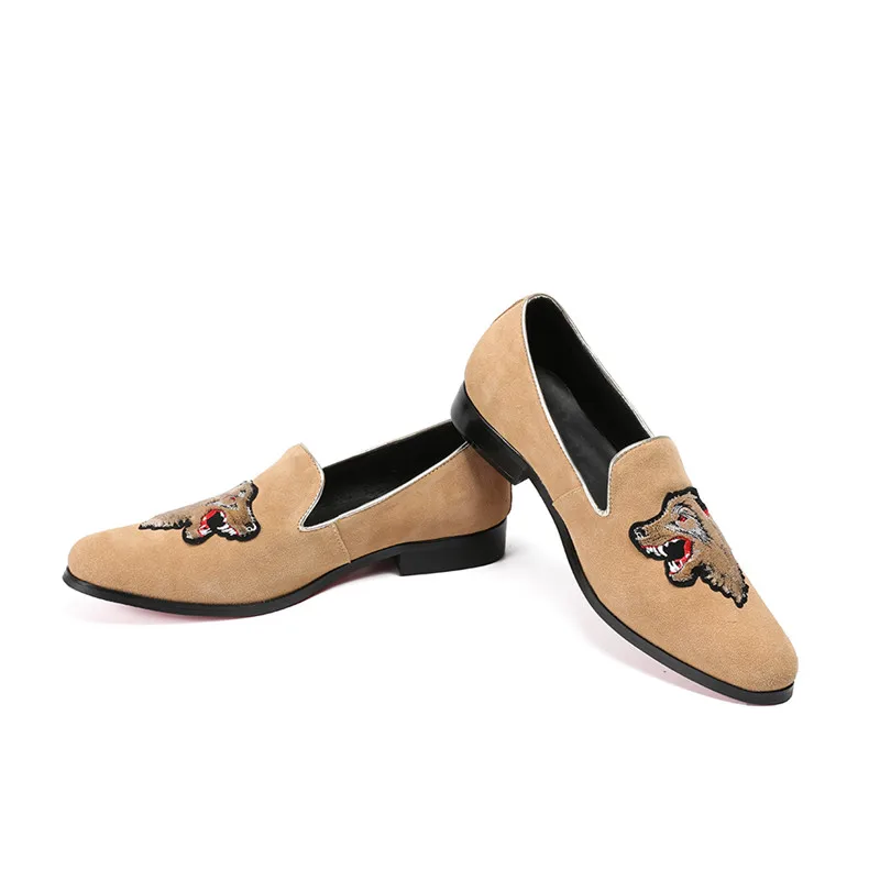 Mabaiwan новый дизайн мужская повседневная обувь женские лоферы тапочки с вышивкой