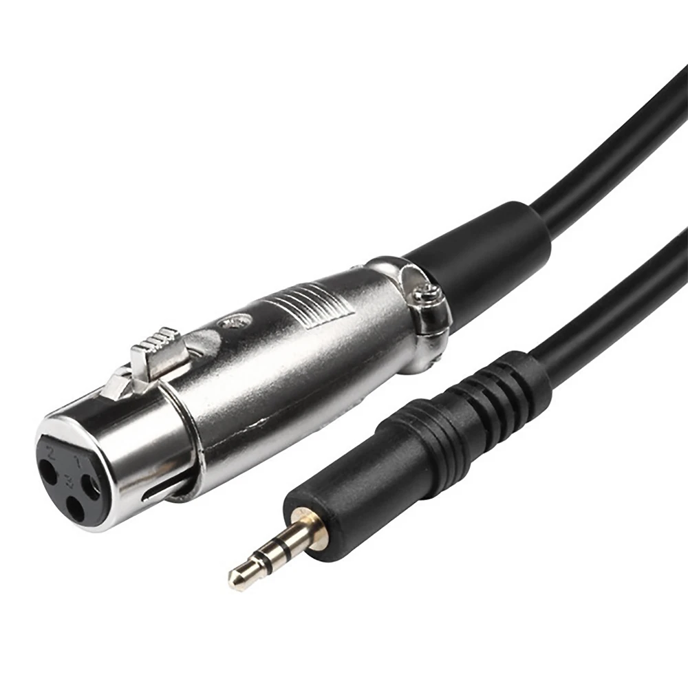 FELYBY 2,5 м Профессиональный XLR-3.5mm универсальный кабель для BM800 микрофон для записи караоке
