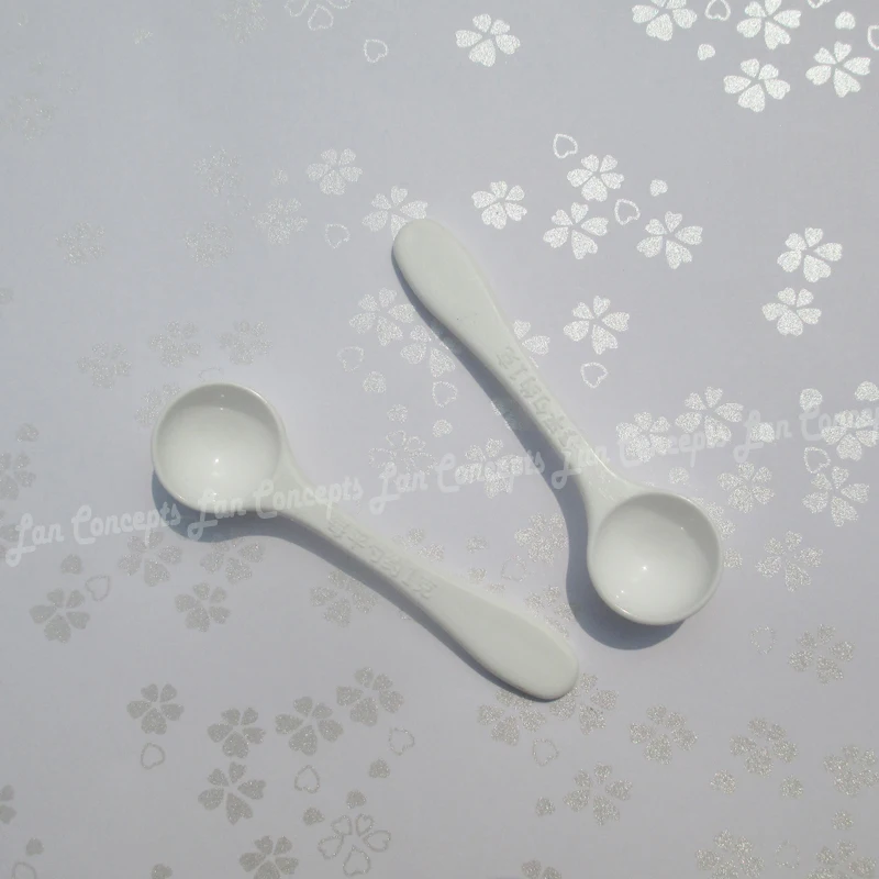 1 г пластиковая мерная ложка HDPE для медицинского молочного порошка жидкая белая