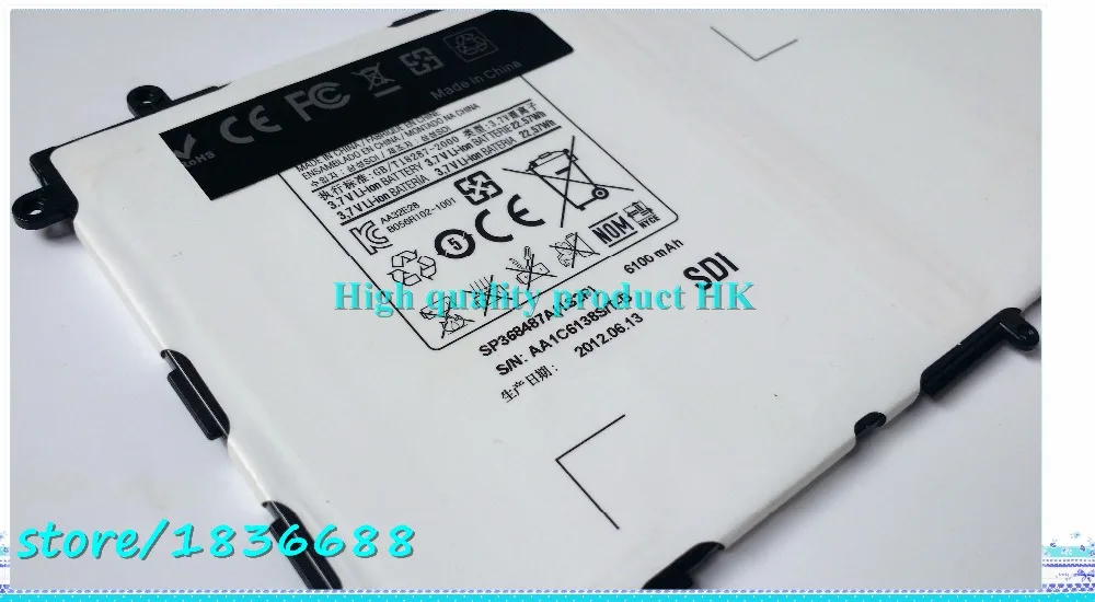 6100 мАч Батареи Sp368487a (1s2p) для Samsung Galaxy Tab 8.9 Gt-p7300 P7300 Gt-p7310 P7310 P7320 Gt-p7320 | Компьютеры и