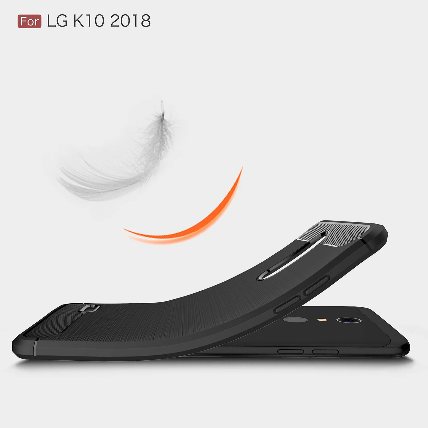 Чехол из углеродного волокна для LG K11 Plus K30 K10 2018 чехол + K 11 30 10 LGK11 LGK30 мягкий
