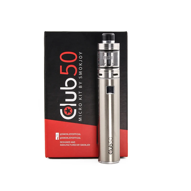 Распродажа SMOKJOY Club 50 Micro Kit 1600 мАч встроенный аккумулятор 7 Вт с 3 мл воздушным баком