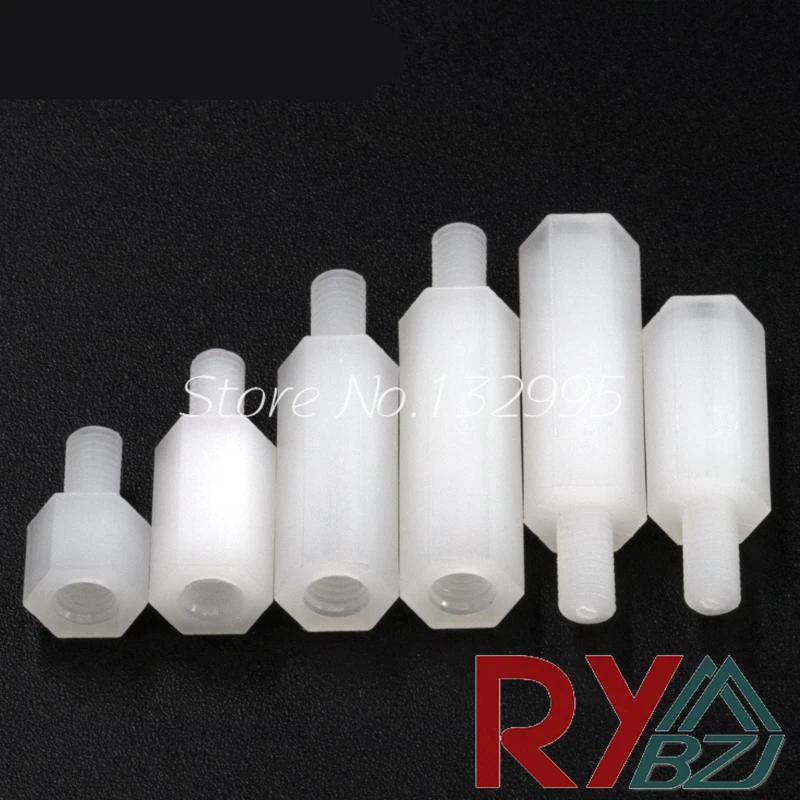 Нейлоновая противостоящая прокладка для мужчин и женщин белого цвета M2 * L + 6 M2.5 M3