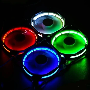 Цветной RGB вентилятор Syscooling 120*120*25 постоянный ток 12 В 20 дБ!|fan dc|fan dc 12vdc fan 12v |