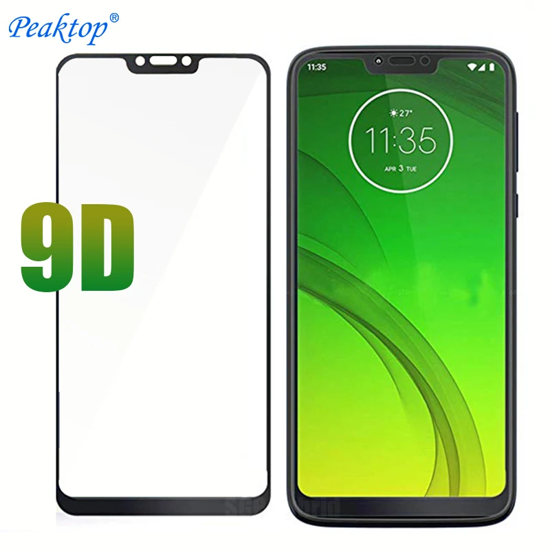 2 шт. 9D полное покрытие Защитная пленка для Motorola Moto G6 Plus закаленное стекло p30 note G7 E5